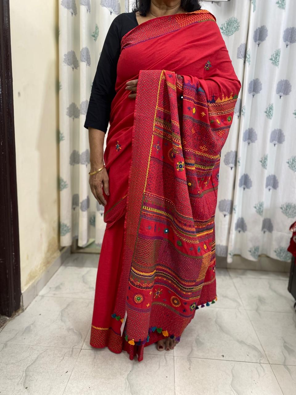 Lambani pure khadi saree