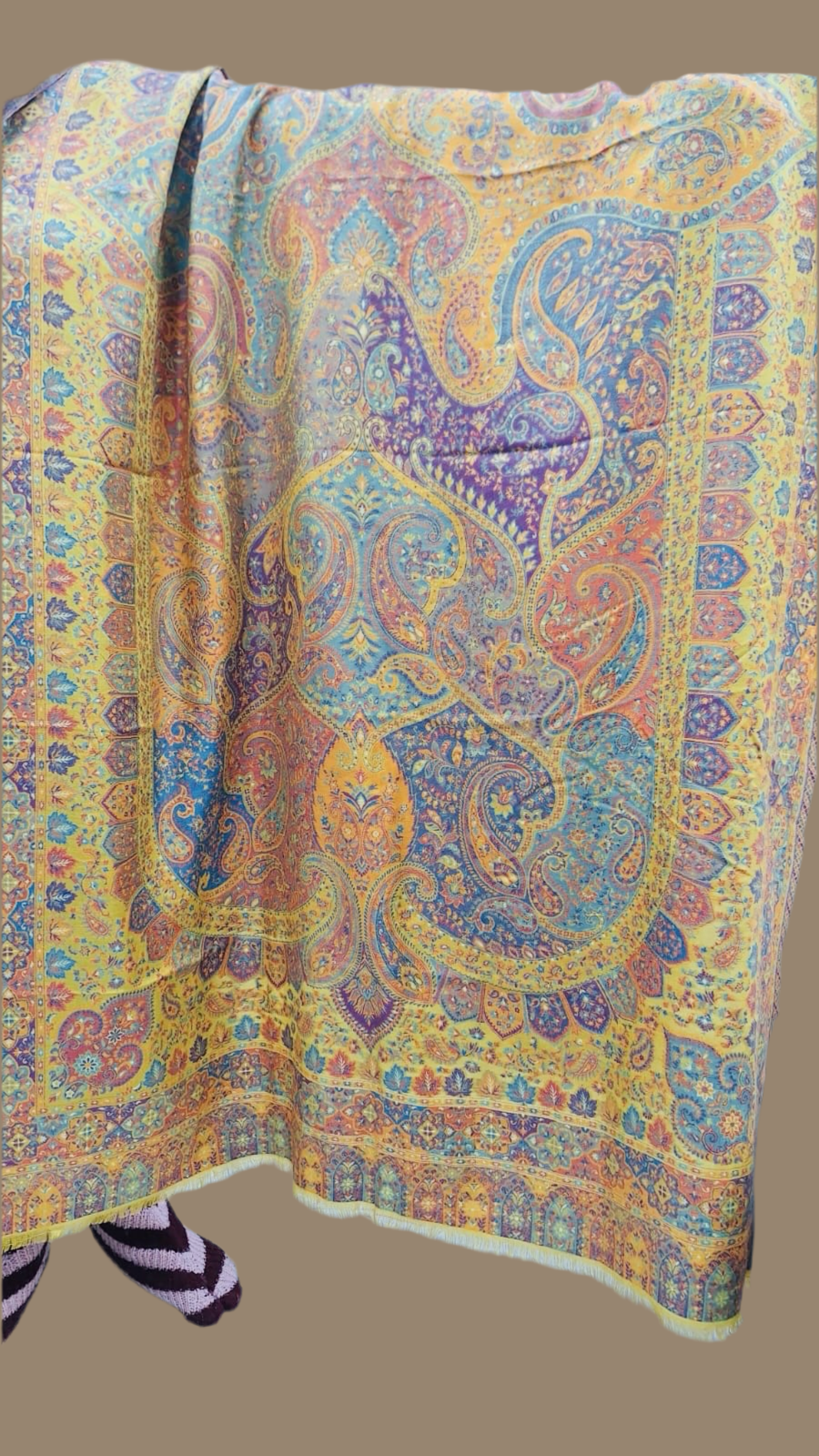 Woollen jamawar kani weave shawls