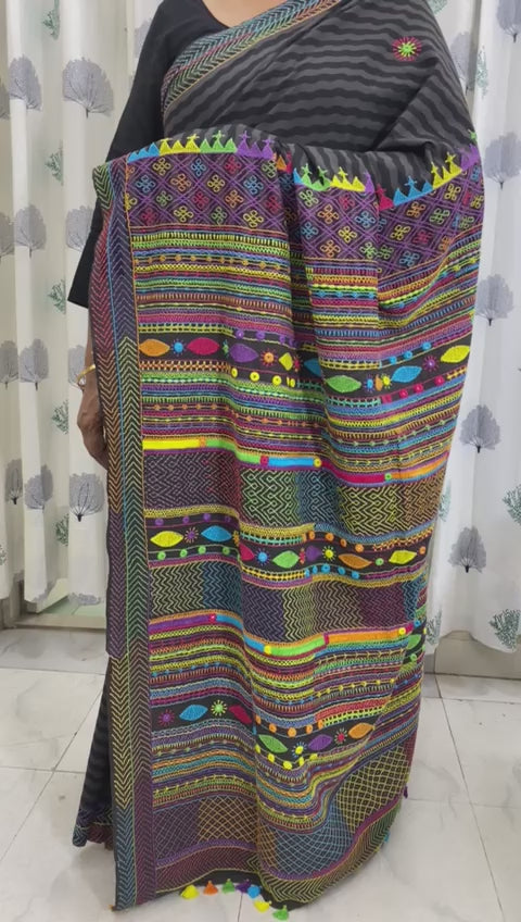 Lambani khadi saree