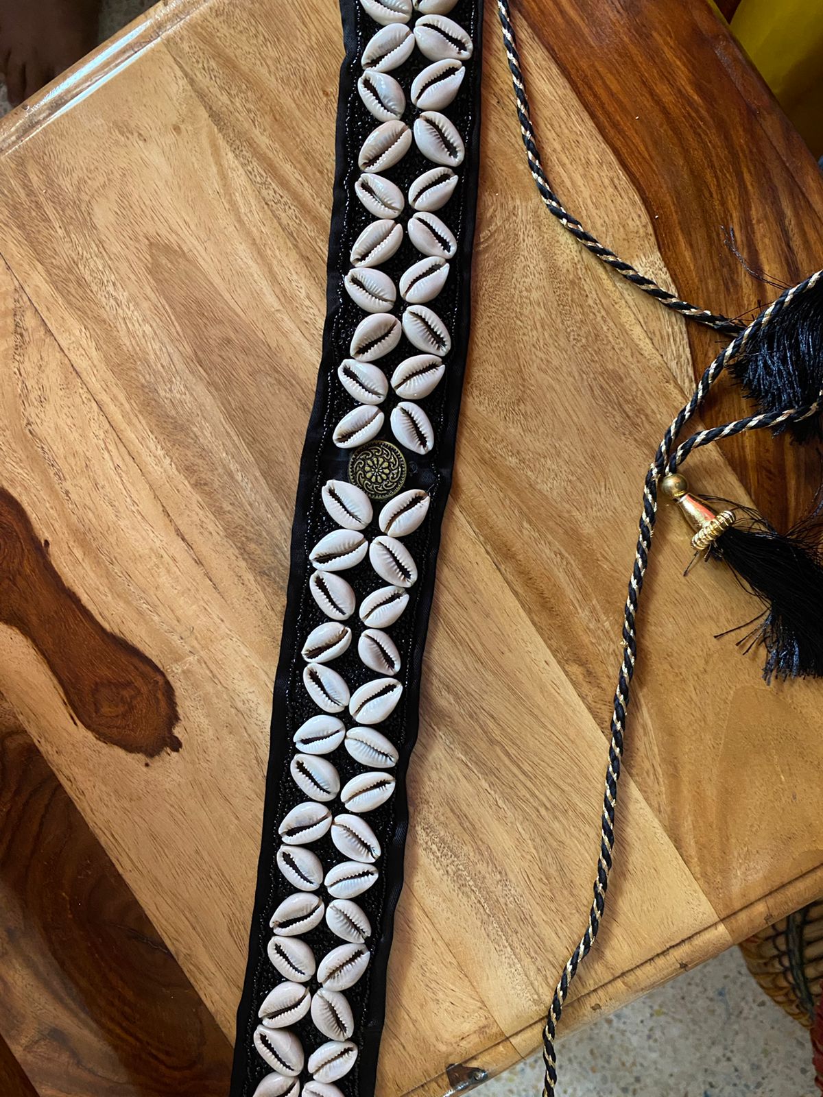 Beaded sippi belt