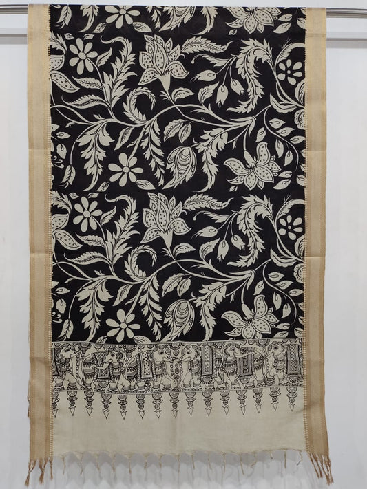 Kalamkari hand drawn dupatta